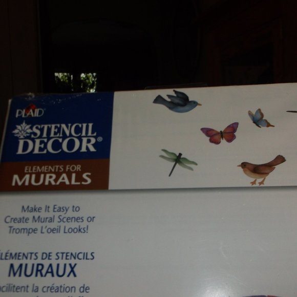 plaid stencil sheets to do birds. - Picture 2 of 3